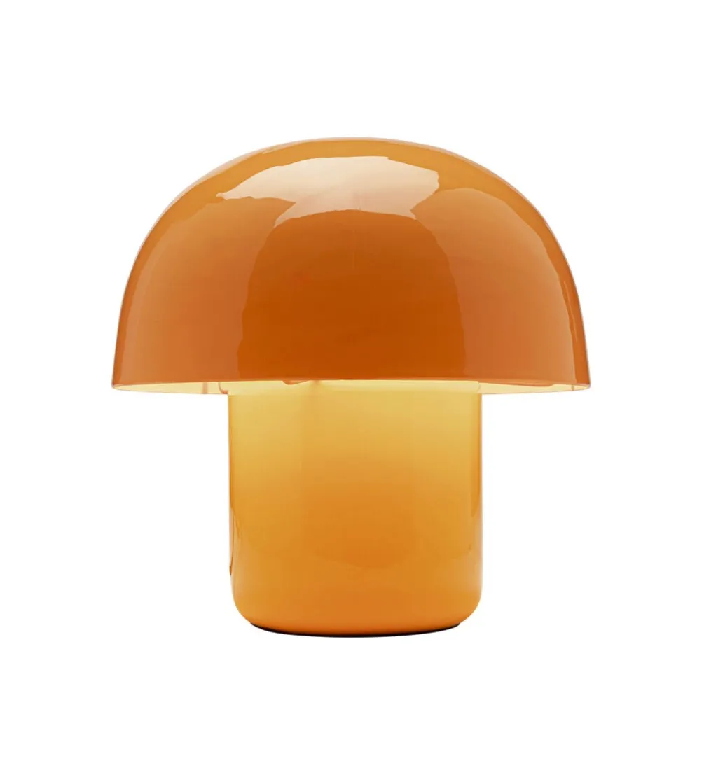 Lampa stołowa MUSHROOM 20 cm żółto pomarańczowa