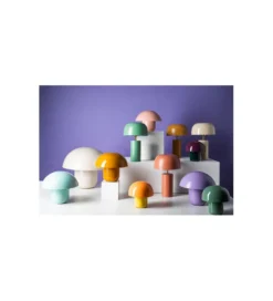 Lampa stołowa MUSHROOM 27 cm żółta