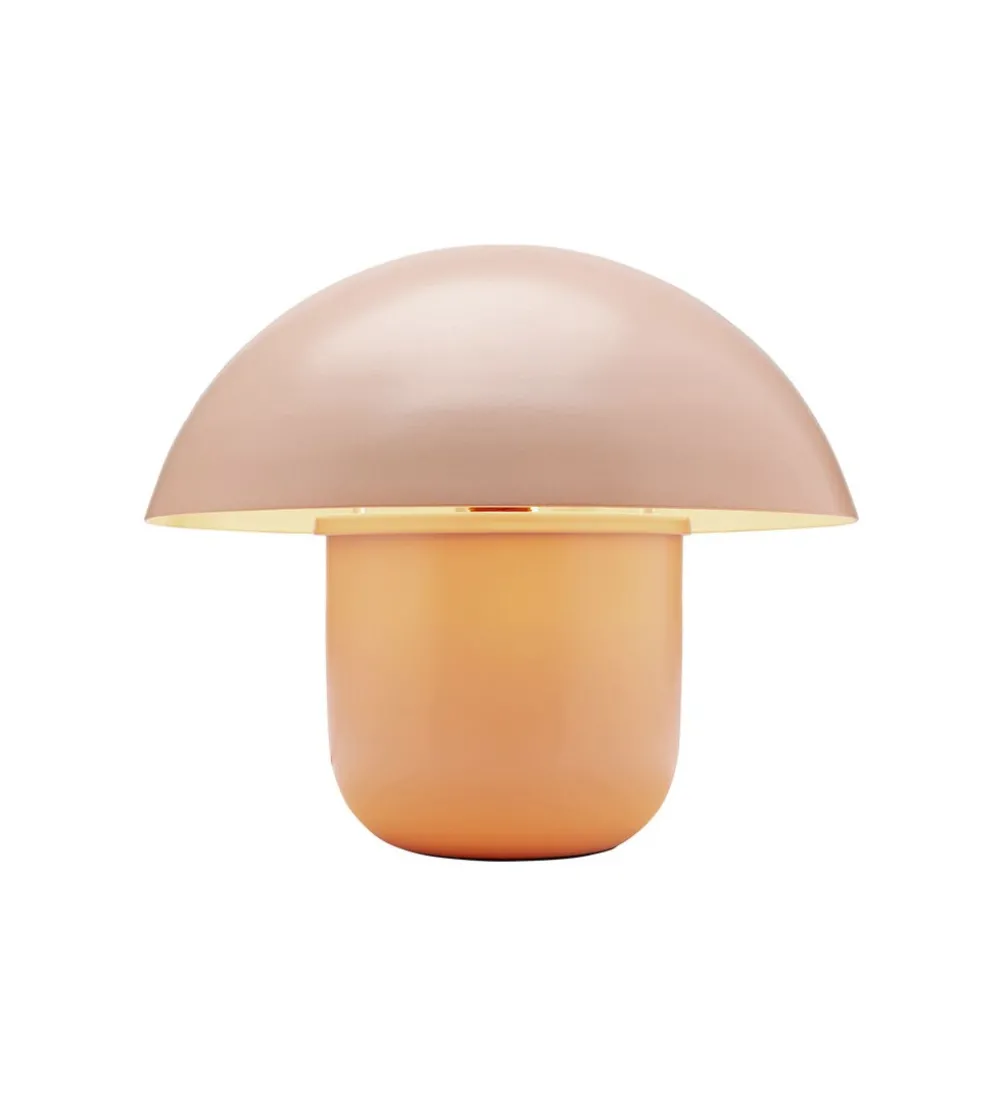 Lampa stołowa MUSHROOM 27 cm brzoskwiniowa