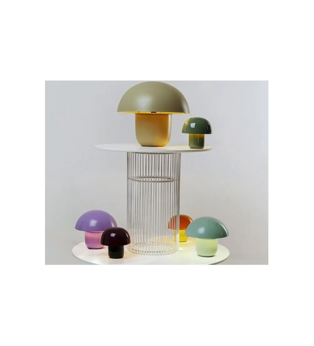 Lampa stołowa MUSHROOM 44 cm jasnozielona