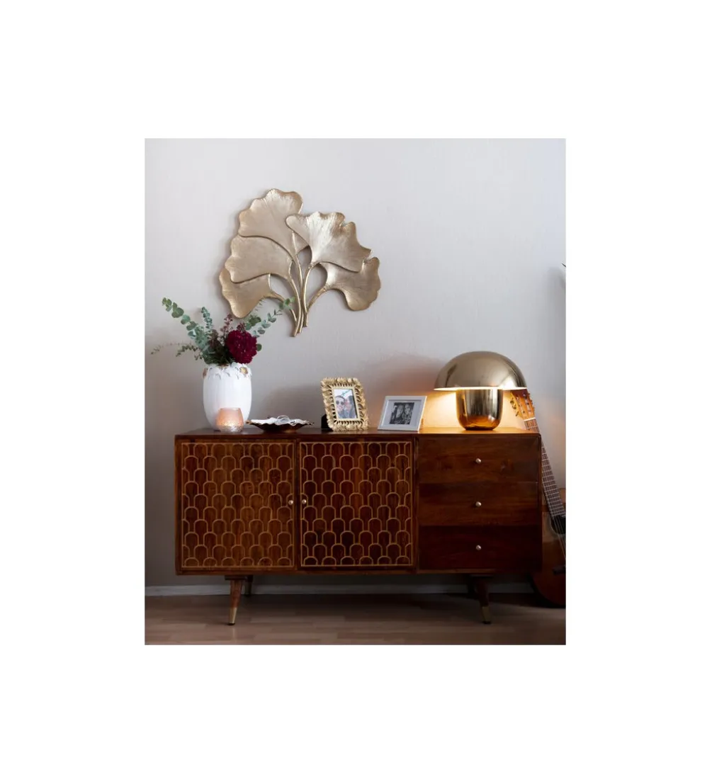 Lampa stołowa MUSHROOM 44 cm brąz