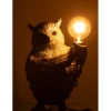 Lampa stołowa OWL 38 cm złota