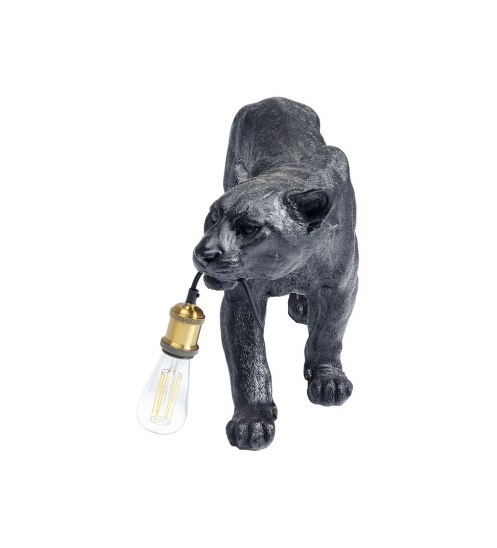 Lampa stołowa PANTERA 40 cm czarna