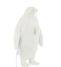 Lampa stołowa Pingwin 35 cm biała