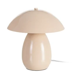 Lampa stołowa POBURNA 25 cm beżowa