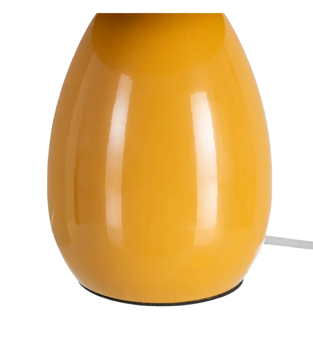 Lampa stołowa POBURNA 25 cm musztardowa