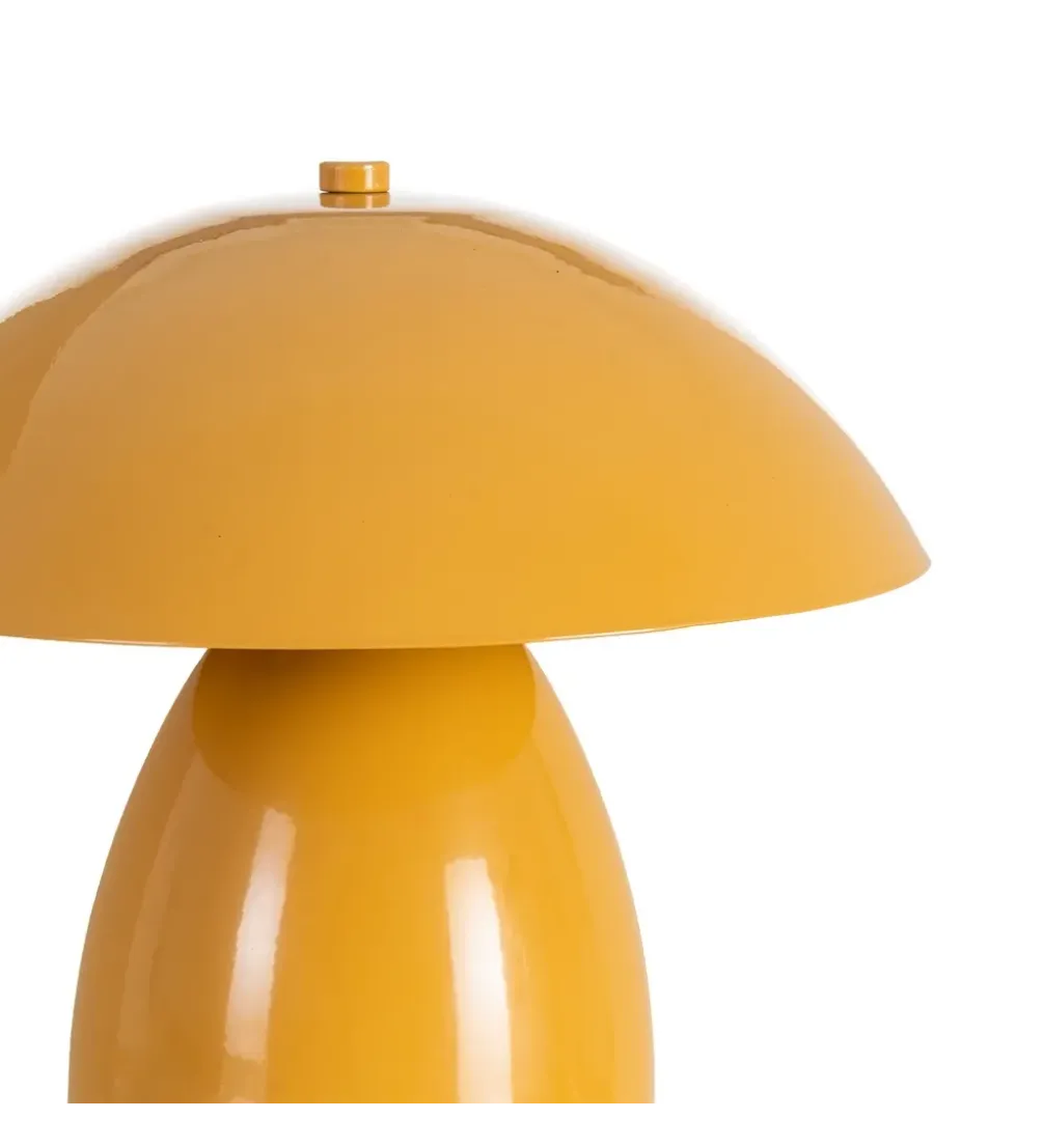 Lampa stołowa POBURNA 25 cm musztardowa