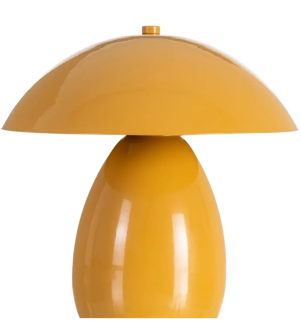 Lampa stołowa POBURNA 25 cm musztardowa