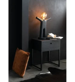 Lampa stołowa PTIT MAURICE 44 cm czarna