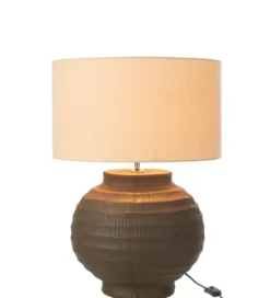 Lampa stołowa RETUL 62 cm terrakota brązowa