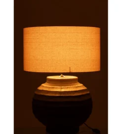 Lampa stołowa RETUL 62 cm terrakota brązowa