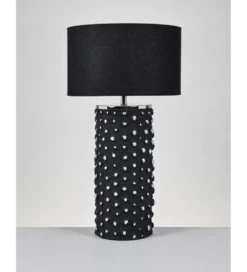 Lampa stołowa SALZBURGO 62 cm czarna