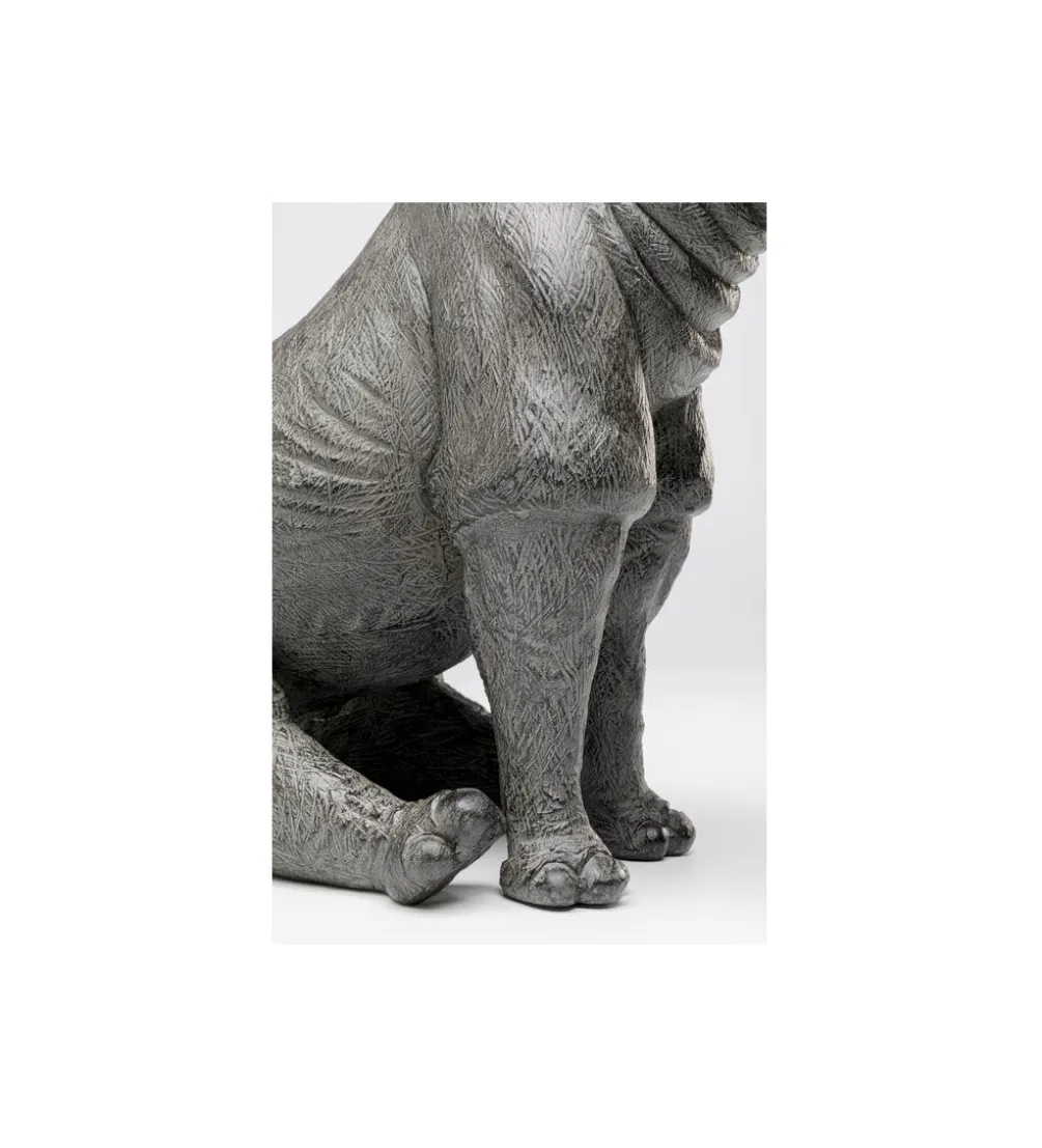 Lampa stołowa SITTING RHINO 42 cm szara