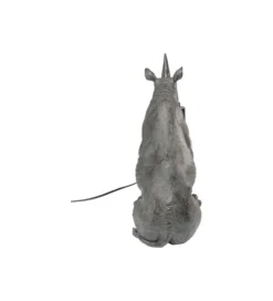 Lampa stołowa SITTING RHINO 42 cm szara