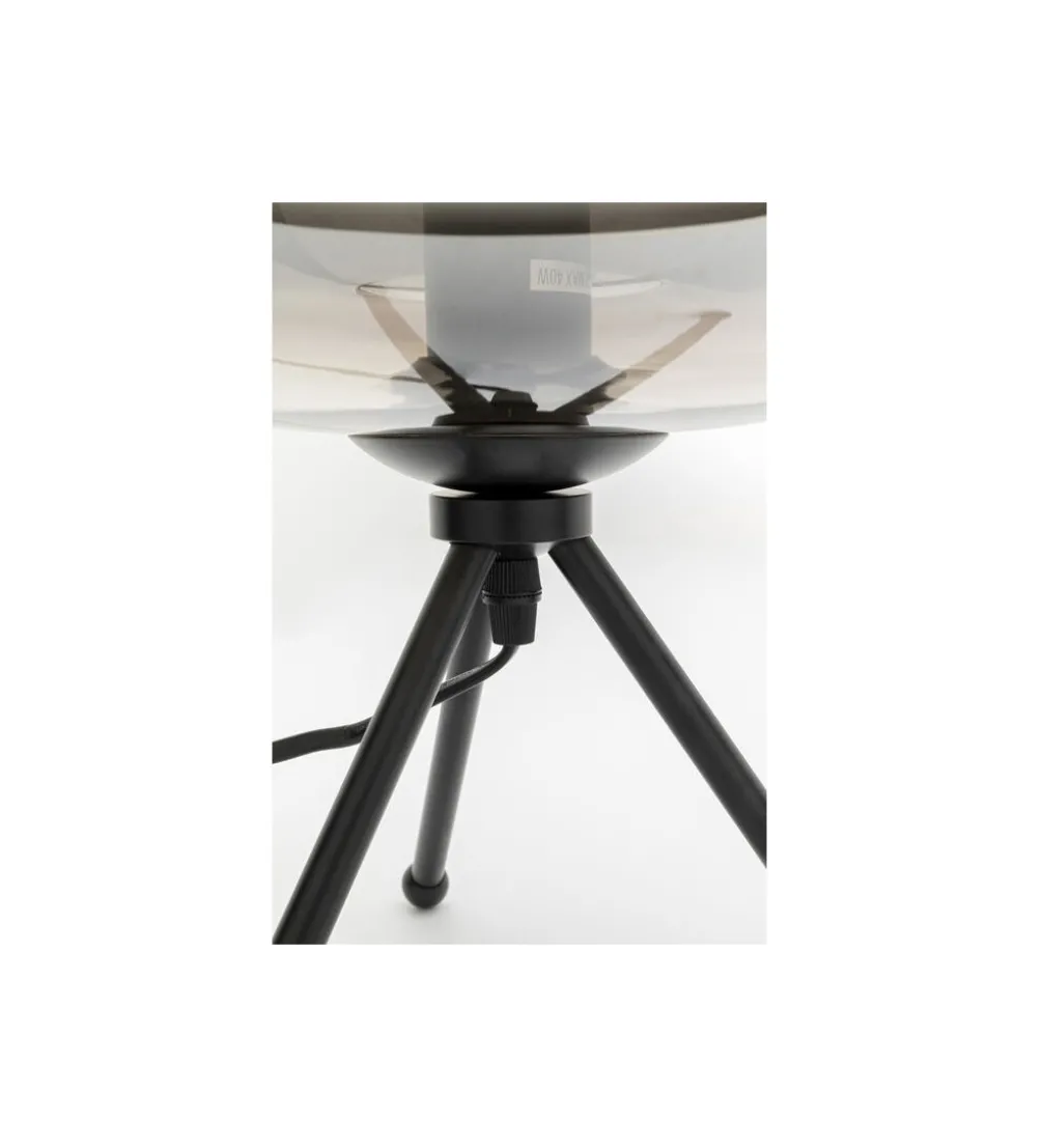Lampa stołowa SPHERE 43 cm smoke