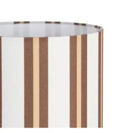 Lampa stołowa STRIPENMA 43 cm beżowa kremowa
