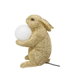 Lampa stołowa SWEET RABBIT 15 cm złota
