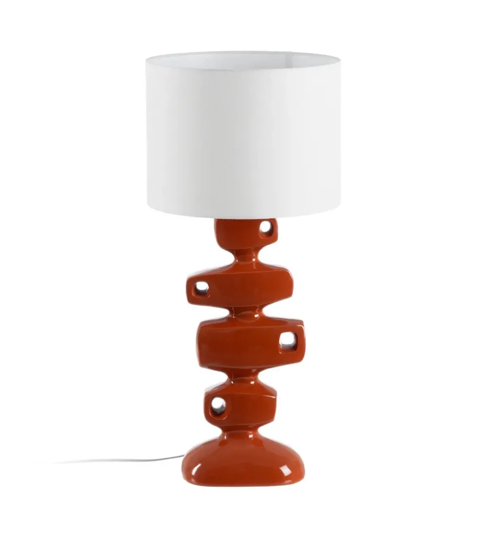Lampa stołowa TERAY 78 cm terrakota