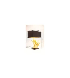 Lampa stołowa TROPICAL 65 cm złota