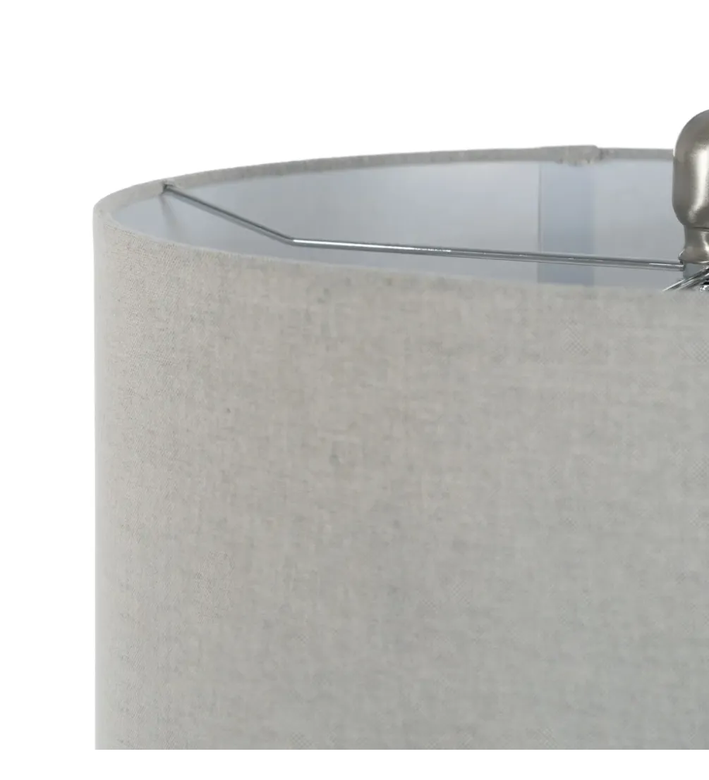 Lampa stołowa UCHAT 73 cm ceramika szara