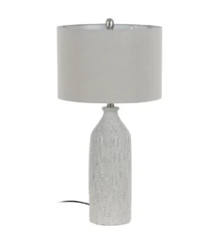 Lampa stołowa UCHAT 73 cm ceramika szara