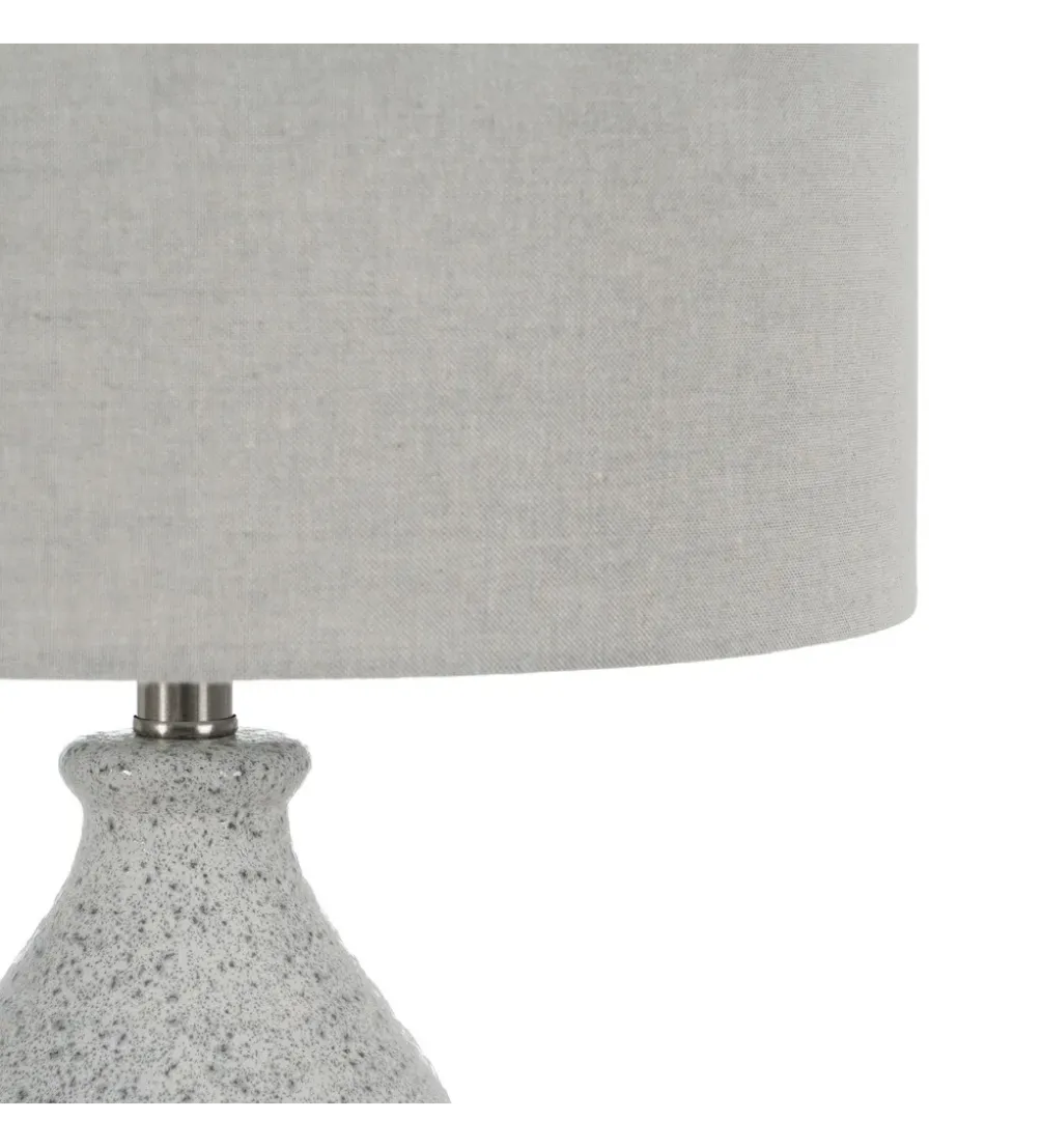 Lampa stołowa UCHAT 73 cm ceramika szara