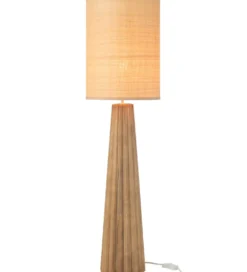 Lampa stołowa UMBRELLA 100 cm drewno ailantus naturalna