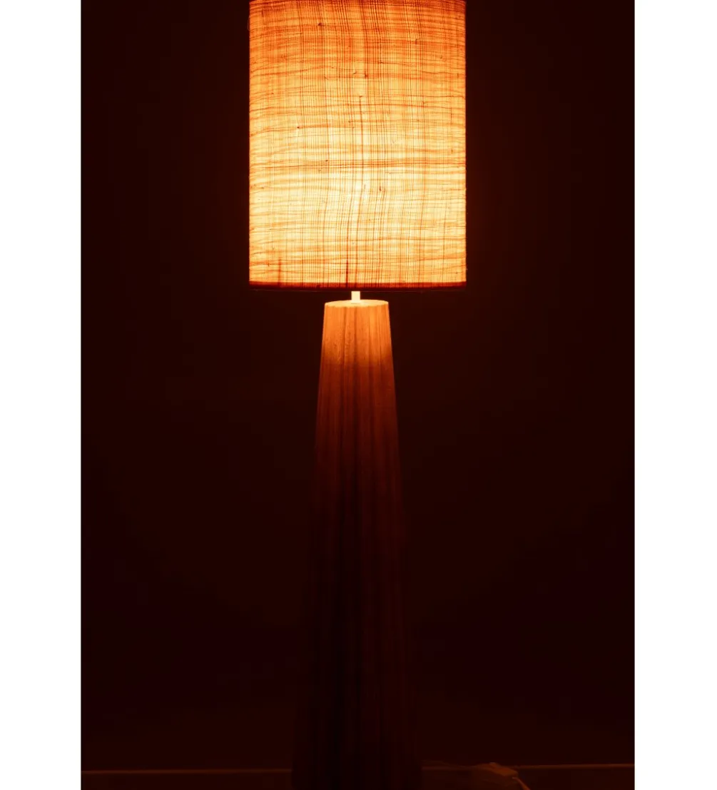 Lampa stołowa UMBRELLA 100 cm drewno ailantus naturalna