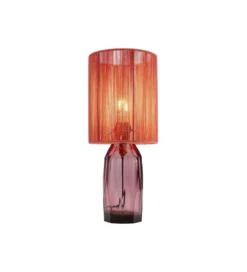 Lampa stołowa VECCHIO 42 cm różowa