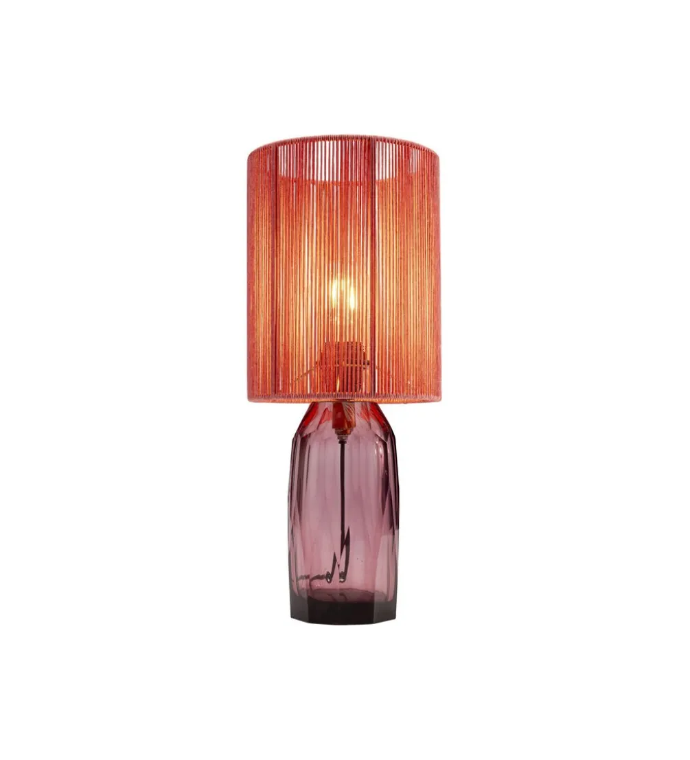 Lampa stołowa VECCHIO 42 cm różowa