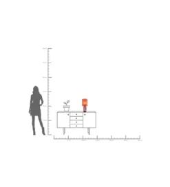Lampa stołowa VECCHIO 42 cm różowa