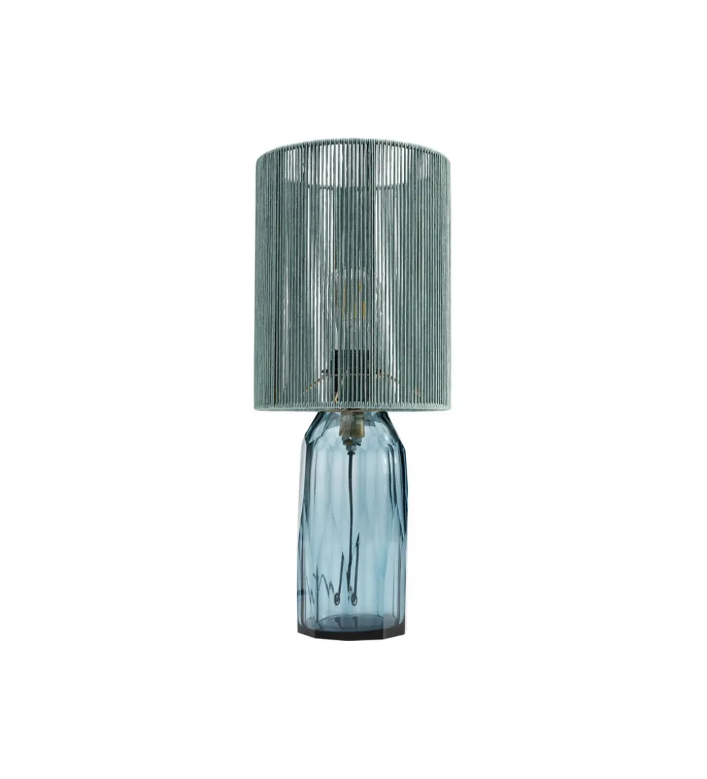 Lampa stołowa VECCHIO 42 cm niebieska