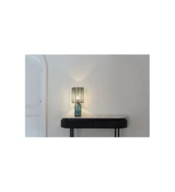 Lampa stołowa VECCHIO 42 cm niebieska