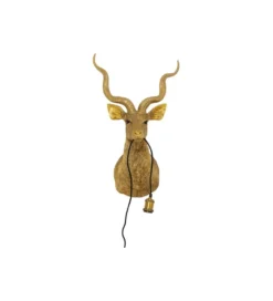 Lampa ścienna ANIMAL GOAT 45 x 74 cm złota