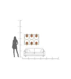 Lampa ścienna BALANCE CIRCLE 96 x 122 cm