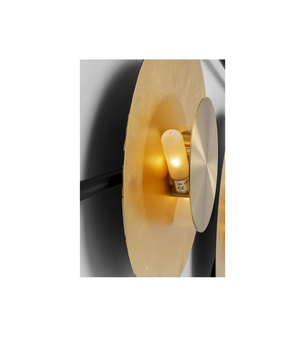 Lampa ścienna DISC 110 x 185 cm złota
