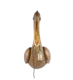 Lampa ścienna PELICAN 63 cm antyczny brąz