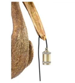 Lampa ścienna PELICAN 63 cm antyczny brąz