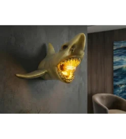 Lampa ścienna SHARK 40 cm złota