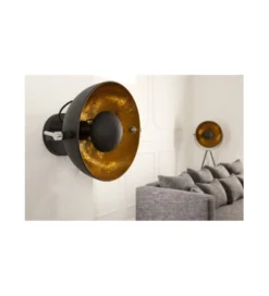Lampa ścienna Studio czarno złota