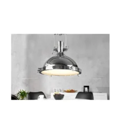 Lampa Industrial Chrom 45 cm