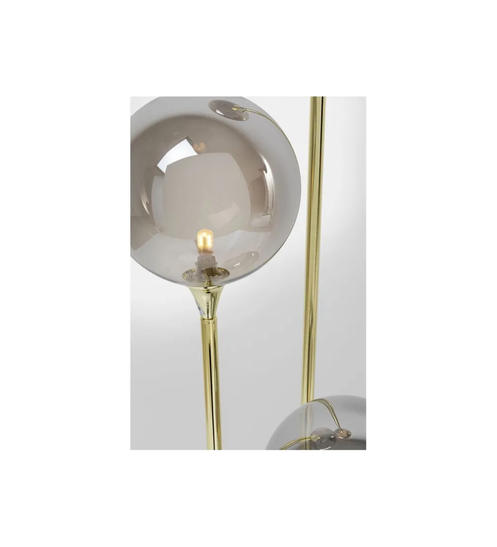 Lampa podłogowa Al capone tre 176 cm złota