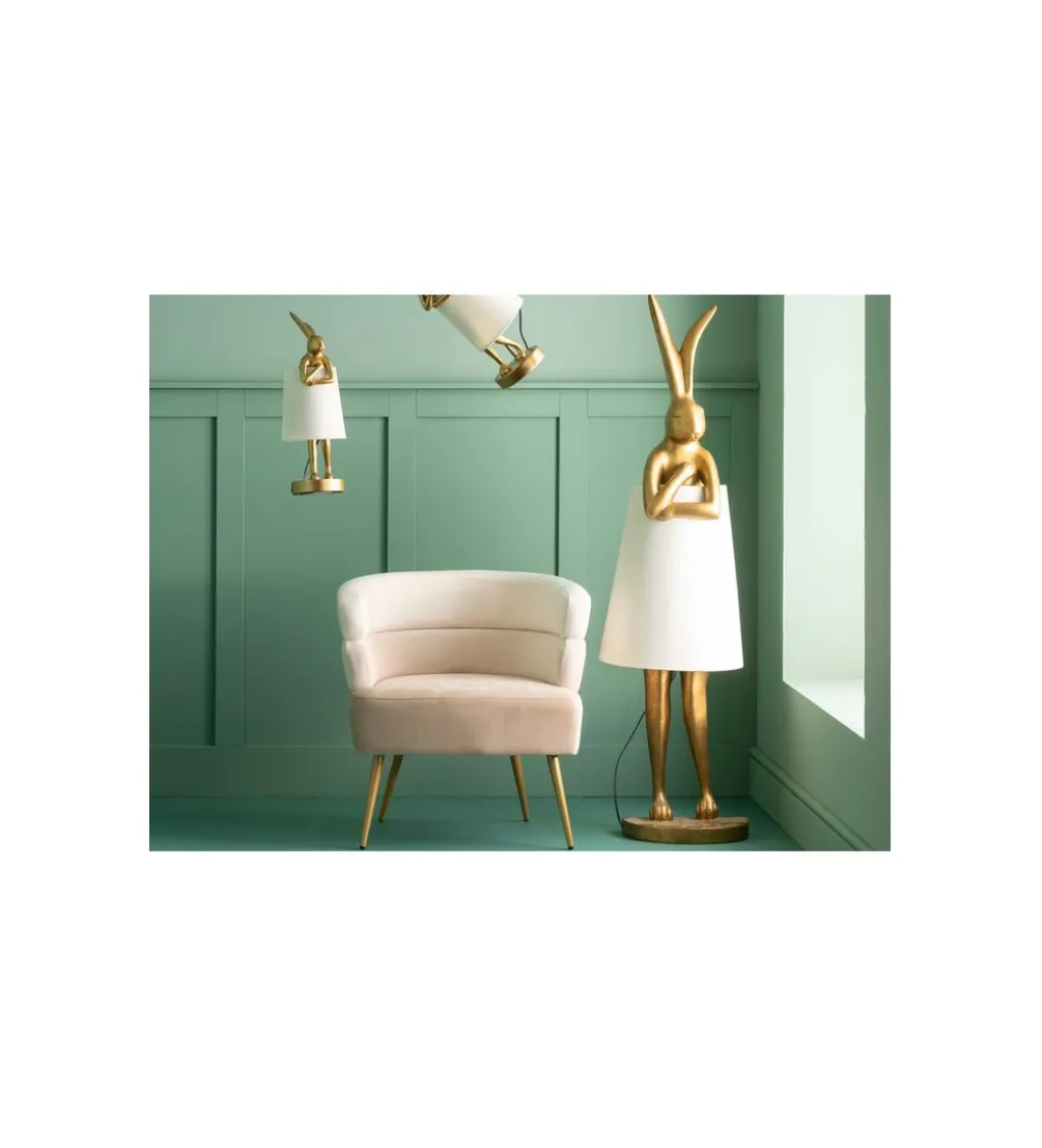 Lampa podłogowa ANIMAL RABBIT 150 cm złota