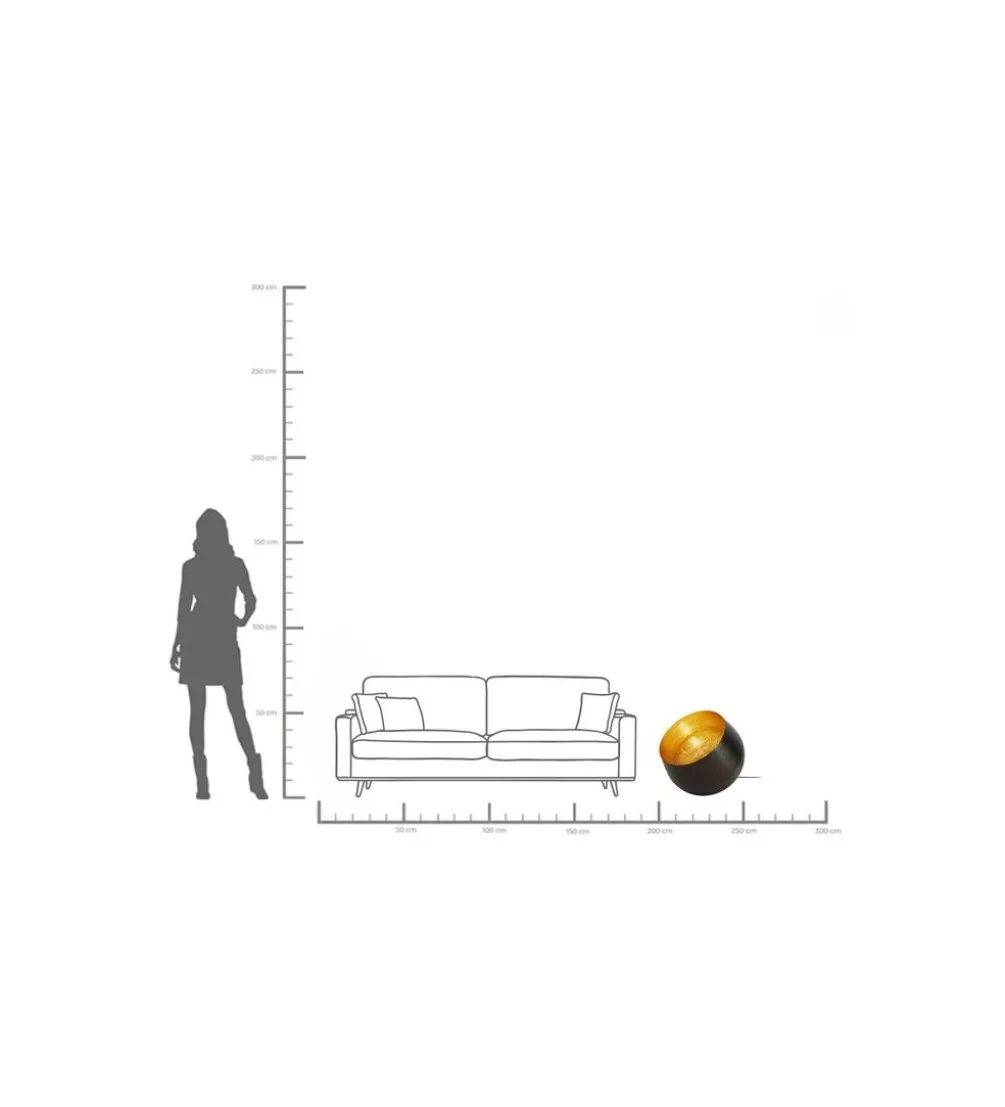 Lampa podłogowa APOLLON 50 cm grafit