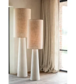 Lampa podłogowa AVA 168 cm naturalna biała