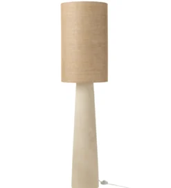 Lampa podłogowa AVA 168 cm naturalna biała