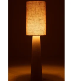 Lampa podłogowa AVA 168 cm naturalna biała