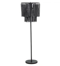 Lampa podłogowa BATERA 148 cm czarna