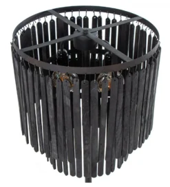 Lampa podłogowa BATERA 148 cm czarna