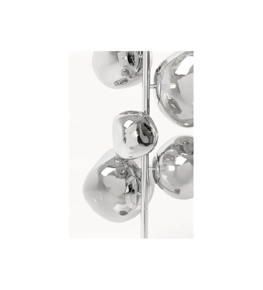 Lampa podłogowa BURBUJA 168 cm srebrna